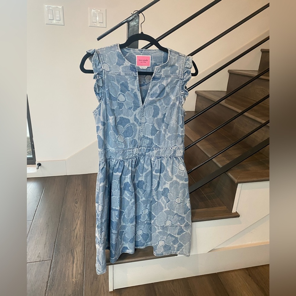 Kate Spade Denim Peony Dress